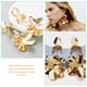 thumbnail image 2 of KAKOWELY 1 par de pendientes de temperamento para mujer, exquisitos pendientes colgantes con forma de flor., 2 of 5
