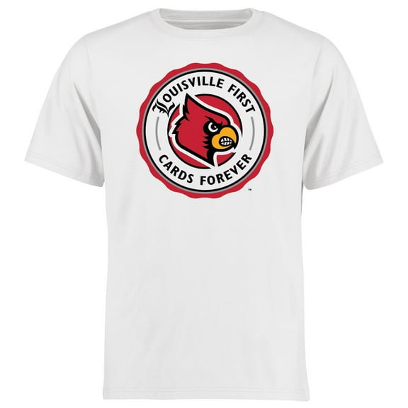 Men's White Louisville Cardinals Alternate Logo One T-Shirt