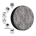 thumbnail image 4 of Balery Black White Stripes Cubiertas para Neumáticos - Protector Resistente para Neumáticos de Camioneta, SUV, Remolque, Camper y RV-14 inch, 4 of 6