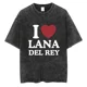 thumbnail image 3 of Camiseta lavada de la cantante Lana Del Rey de los 90 para hombres y mujeres, camisetas de moda Retro de manga corta, camisetas de algodón de gran tamaño, ropa de calle, 3 of 5
