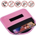 thumbnail image 3 of Signal Blocking Bag, 2 Pack RFID Faraday Bag Shield Pouch Cage Box Wallet Case for Cell Phone and Car Key FOB, Privacy Protection, Anti-Hacking - Pink & Hot Pink, 3 of 13