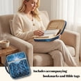 thumbnail image 4 of Xixirimido Bible Cover Case Large Quilted Bible Carrying Case with Handles, Bible Study Supplies & Accessories Christian Gifts for Church, Wolf & Cross, 4 of 7
