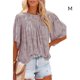 thumbnail image 4 of Minnieouse Cuello para mujer, camisa de media manga, jersey con volantes, blusa de encaje estético, baile de cumpleaños, ropa de primavera y Prendas para la parte del cuerpo Rosado METRO Minnieouse AP010705-14, 4 of 5