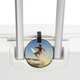 thumbnail image 3 of Surfing in Summer Set of 2pcs PU Leather Round Suitcase Tags with Privacy Cover and Name ID Tag - Ideal for Travel Luggage, Handbags, Backpacks, School Bags, 3 of 6