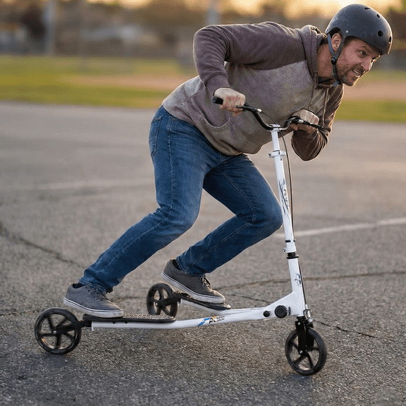 3 Wheel Foldable Scooter Swing Scooter Tri Slider Kick Wiggle Scooters Push Drifting with Adjustable Handle for Boys/Girl/Adult Age 8 Years Old and Up