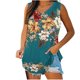 thumbnail image 2 of Puntoco Camisetas ajustadas para mujer, camisetas sin mangas para mujer, camisetas básicas informales holgadas con cuello en V para verano, 2 of 5