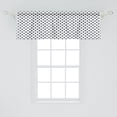 thumbnail image 2 of Ambesonne Black White Window Valance, Vintage Sketch Dots, 54" X 18", Charcoal Grey White, 2 of 3