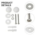 thumbnail image 4 of 2set Long Screws With Wall Plugs Accessories Toilet Pans Bidet Fixing Kit Set Washers With End Cap For Concrete Floors Parts, 4 of 9