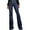 ZA-Blue-jeans for women, variant on Yourumao Bootcut Jeans for Women Retro Elastic Waisted Bell Bottom Jeans Business Casual Flare Denim Pants with Pocket