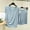 B_Light Blue, variant on MGDXOX Womens Homewear Pajamas Sets 2 Piece Soft Short Sleeve Top Elastic Waisted Shorts Baggy Casual Comfy Nightwear Beige L