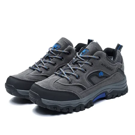 

Men‘s Snow Boots Warm Lined Comfortable Ankle Boots Walking Sneakers Plush Wear-resistant Anti-skid Shoes For Hiking Trekking Winter