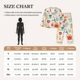 thumbnail image 6 of Kll Christmas And New Year Print Women'S Long Sleeve Pajamas With Pants Sleepwear Loungewear 2 Set-Small, 6 of 9