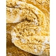 thumbnail image 4 of Unique Loom Rabat Shag Collection Area Rug - Geometric (8' Square Yellow/Ivory), 4 of 7