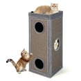 thumbnail image 1 of Costway 4-Story Cat House 39" Cat Condo with Scratching Posts & 4 Soft Plush Cushions Gray, 1 of 10