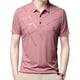 thumbnail image 2 of Camiseta de manga corta para hombre, ropa que absorbe el sudor, fina, de moda de verano. 4XL rosa, 2 of 9