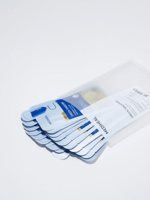 Masque Mediheal Dermaplus à la mandarine verte 22 ml - 1 boîte / 10 pièces