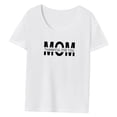 thumbnail image 3 of Camiseta de mujer Camiseta básica Día de la Madre Tops de manga corta Camiseta Mamá Casual Moda Verano Tops Ropa para desplazarse Trabajo de oficina XL, 3 of 8