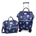 thumbnail image 3 of Mochila de equipaje con ruedas para mujer, bolsa de equipaje rodante, bolsa de viaje con ruedas, maleta con ruedas, 3 of 4