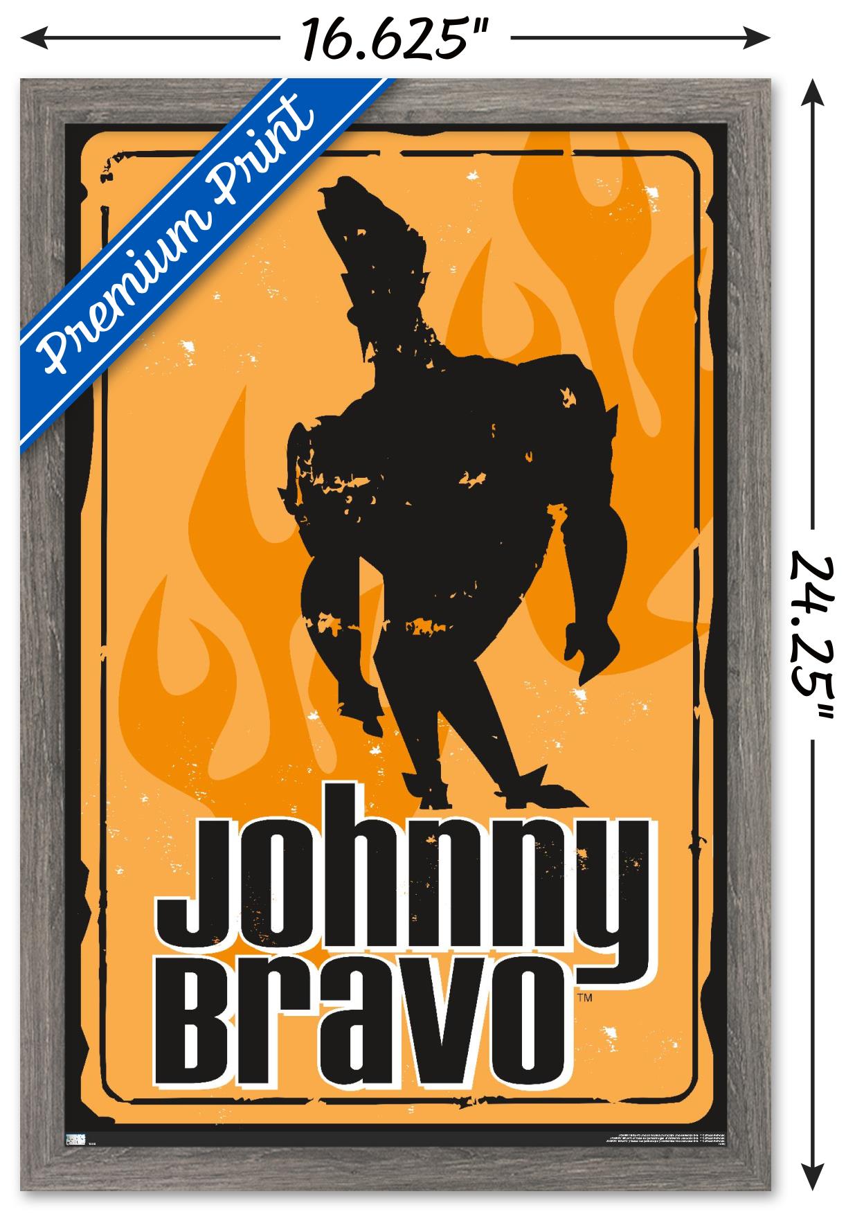 Johnny Bravo - Sign Wall Poster, 14.725" x 22.375", Framed