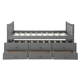 thumbnail image 2 of Veryke Uptown Teen Twin Modern Plywood Platform Beds with Bed Frame, Gray, 2 of 9
