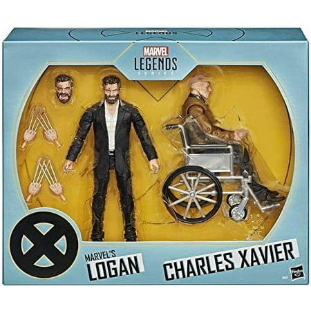Marvel Legends X-Men Movie 6 Inch Action Figure Exclusive Logan Wolverine and Professor X Charles Xavier
