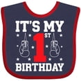 thumbnail image 3 of Inktastic It's My 1st Birthday Boxing Gloves Boys or Girls Baby Bib, 3 of 4