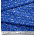 thumbnail image 2 of Soimoi Blue Cotton Voile Fabric Neuchatel & Venice City Architectural Print Sewing Fabric Yard 42 Inch Wide, 2 of 3