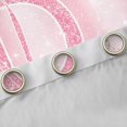 thumbnail image 4 of Homewish Letter D Monogrammed Black Out Curtains,Chic Diamond Curtains Pack of 2 (42x63 Each),Pink Glitter Print Bedroom Curtains For Girls,Microfiber Room Decorative, 4 of 6