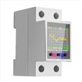 thumbnail image 2 of 2X GR2P 100A Medidor de Electricidad Inteligente Tuya WiFi Medidor de Energía de Riel DIN Monitor de Pantalla Digital Amperímetro de Curva de Voltaje, 2 of 7