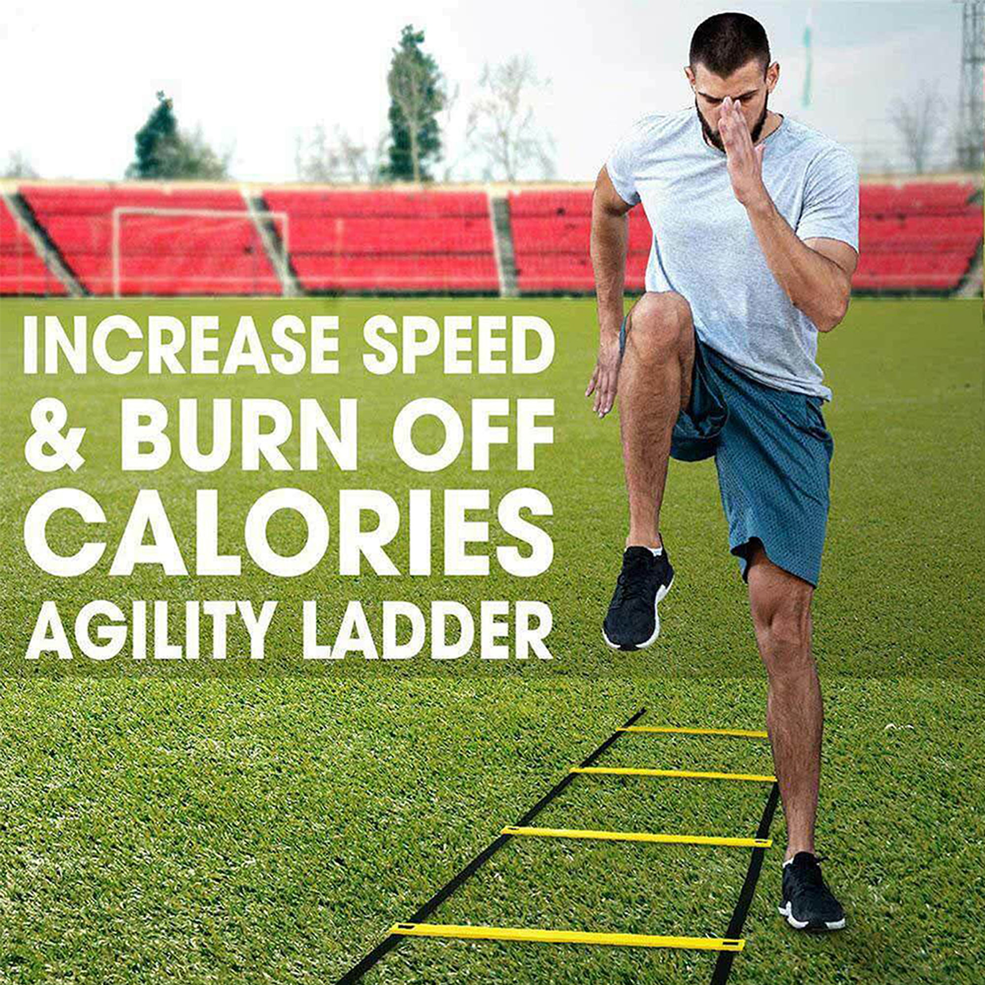 8M Speed Agility Ladder Fitness Training Ladder Soccer Sports Footwork Practise 