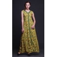 thumbnail image 2 of Bimba Robe Longue Décontractée d'Été Sans Manches à Fente avant Imprimée pour Femmes - Petit, 2 of 5