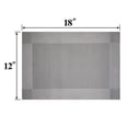 thumbnail image 2 of Howarmer Vinyl Woven Placemats for Dining Table, 12x18 Inch Rectangle Washable PVC Placemats Anti-Slip Heat Resistant Kitchen Table Mats Easy to Clean, Quick Drying - Set of 4, Silver Black, 2 of 6