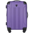 thumbnail image 1 of Luggage Travelers Club Chicago - Carcasa rígida, ampliable, 20 pulgadas, color morado, 1 of 7