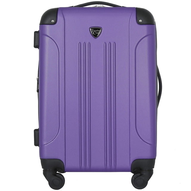 Luggage Travelers Club Chicago - Carcasa rígida, ampliable, 20 pulgadas, color morado