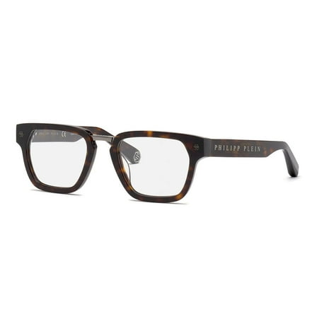 Philipp Plein VPP055W 0722 Men's Shiny Dark Havana Eyeglasses