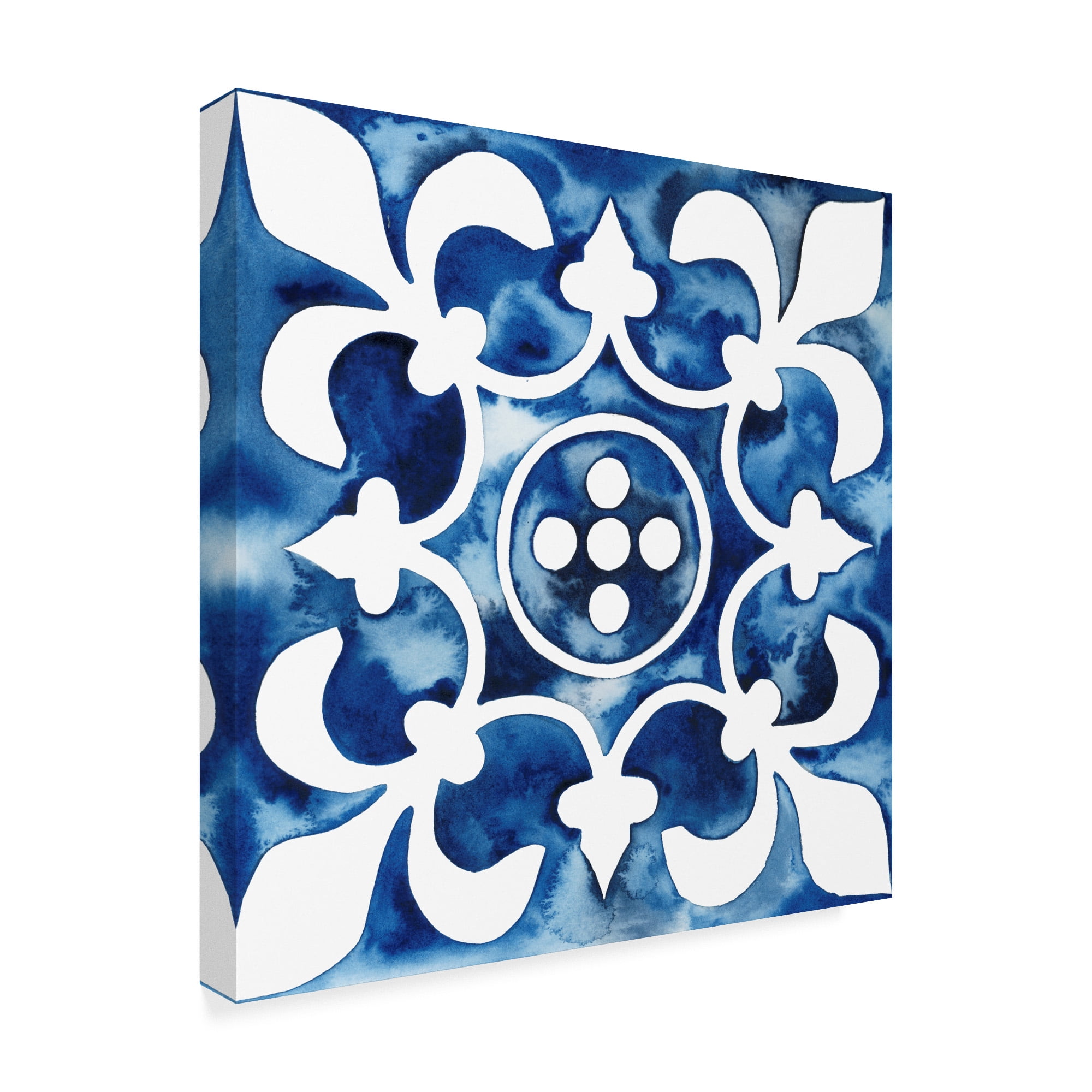 Trademark Fine Art 'Cobalt Tile III' Canvas Art by Grace Popp