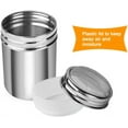thumbnail image 5 of 2pcs Powdered Sugar Shaker Duster, Cinnamon Shaker Flour Sifter, 7oz Stainless Steel Fine Mesh Dredges Shakers for Cinnamon Flour Salt Pepper, 5 of 8