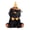 Black Cat and Orange Hat, variant on Halloween Black Cat Plush Toy Cute Collectible Stuffed Animal with Purplish Hat for Festival Party Home Ornament 17.7x13.4x4.3 Inches / 45x34x11 cm Purple