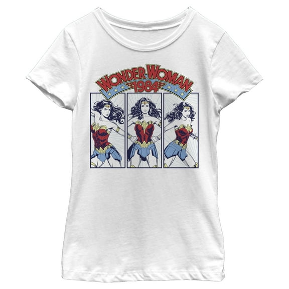 Girl's Wonder Woman 1984 Hero's Portrait Graphic Tee White X Large