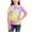 Blue, variant on Fnooota Girls T Shirts, Short Sleeve Tie Dye Soft Crew Neck Summer Tops Yellow Size 7-8