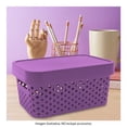 thumbnail image 5 of Caja con Tapa Plastic Trends Modelo Paris Capacidad 4.5Lts Color Morado 1 Pieza, 5 of 5