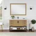 thumbnail image 5 of Altair  Ivy Rectangular Bathroom Wood Framed Wall Mirror 48 in. - Washed Oak, 5 of 11