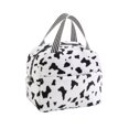 thumbnail image 2 of Insulated Lunch Bag for Women, Reusable Animal Print Cooler Tote with Zipper, Portable Thermal Lunch Box for Work, , Picnic, Great Valentines Day Gift for Her, 1Pack Cow Pattern, 2 of 6