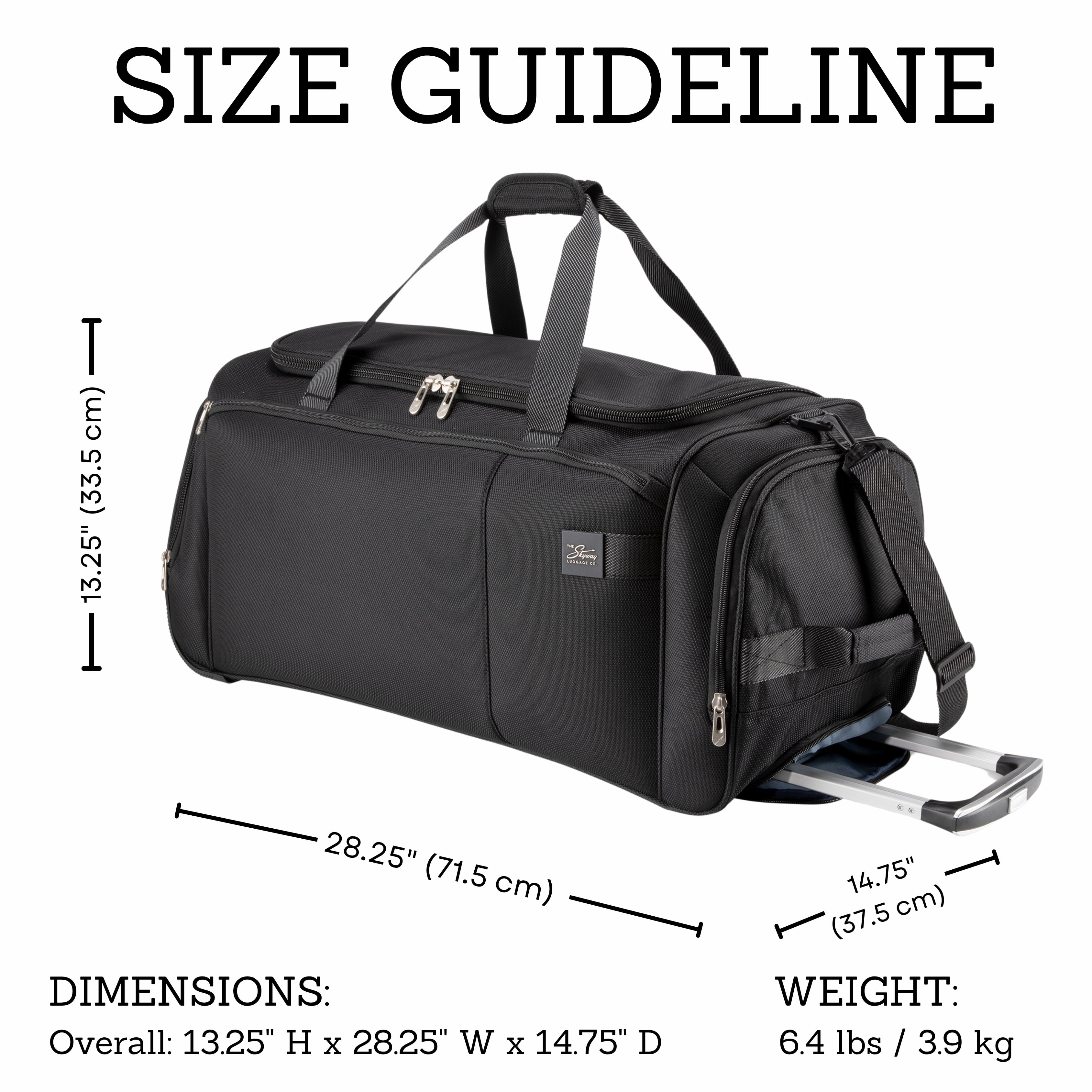 Skyway Luggage Sigma 7.0 Lightweight Rolling Duffel Bag, Adult