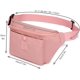 thumbnail image 5 of Riñonera para mujer, riñonera de nailon, riñonera para viajes, senderismo, correr, bolsillo grande para teléfono celular, unisex, 5 of 5