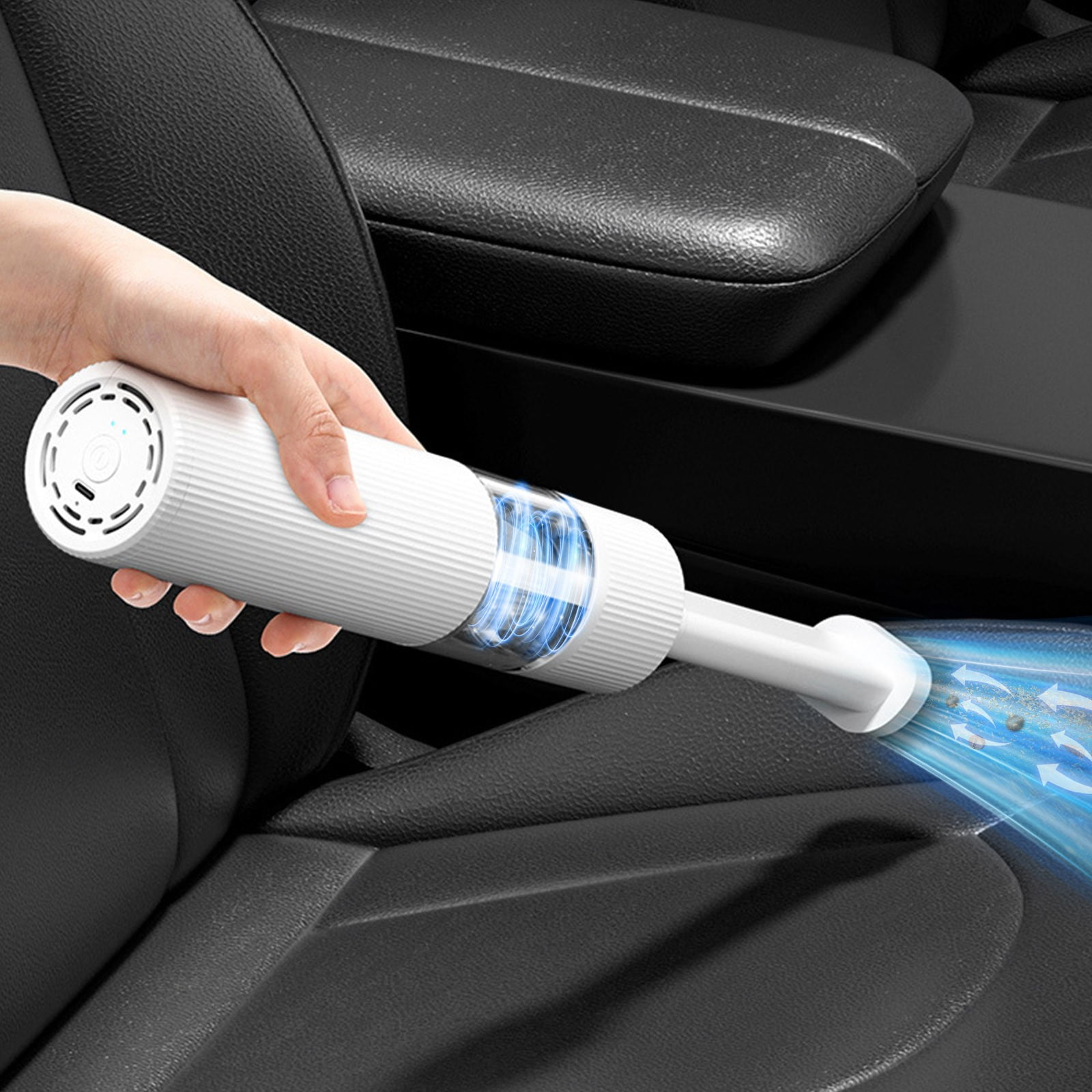 feimajia Car Vacuum Cleaner Cordless Strong Suction Wireless Handheld Car Vacuum Cleaner for Dirt Removal Household Vacuum Cleaner with Strong Small and Portable Suction Function