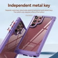 thumbnail image 6 of Allytech Galaxy S24 Ultra Case, Military Grade Protection Shockproof TPU Clear Back Cover Anti-slip Armor Bumper Case for Samsung Galaxy S24 Ultra - Purple, 6 of 8