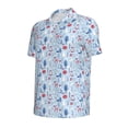 thumbnail image 2 of Balery Animal Printed Men’s Short Sleeve Polo Shirt, Midweight Men's Shirt,Golf Polo shirts -4X-Large, 2 of 9