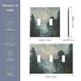 thumbnail image 2 of Yayeee Toggle Light Switch Wall Plate 2-Gang 4.56"x4.48" Decorative Outlet Cover, Moon and House, 2 of 7