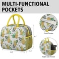 thumbnail image 6 of Lunch Bag Lunch Box for Women Reusable Insulated Lunch Bags,Water-Resistant Pineapple Pattern Cooler Lunch Tote Bag, Large Capacity for Work Travel Picnic, 6 of 6